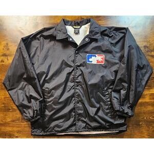 VTG Auburn Sportswear Limp Bizkit Black Giant Lightweight Coach Windbreaker Larg
